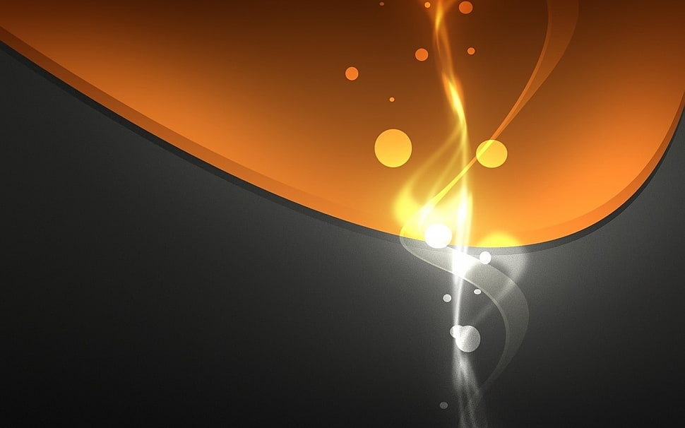 yellow and black illustration HD wallpaper