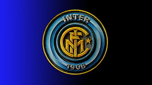 Inter 1908 logo, Inter, soccer clubs, Italy, soccer HD wallpaper