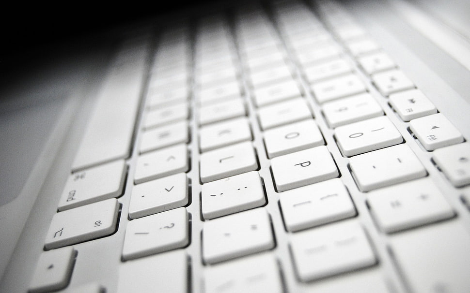 selective focus laptop computer HD wallpaper