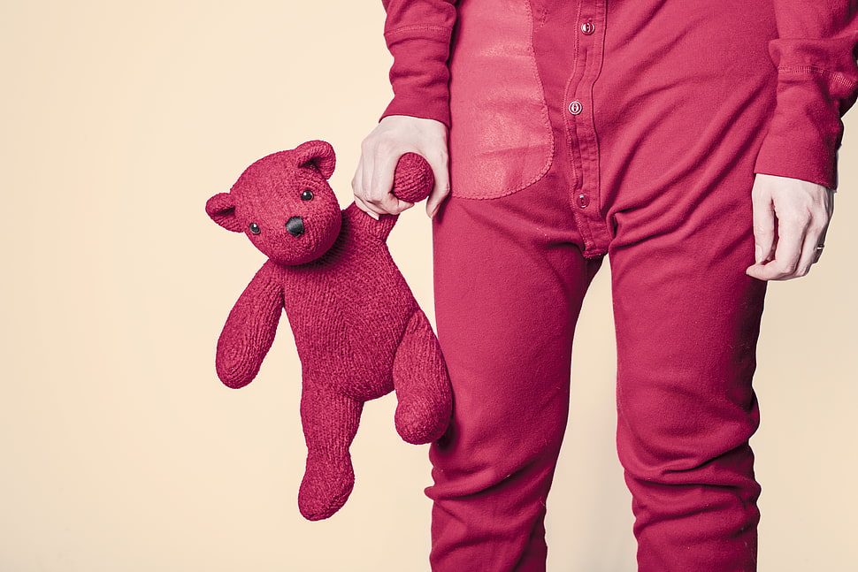 brown bear plush toy HD wallpaper