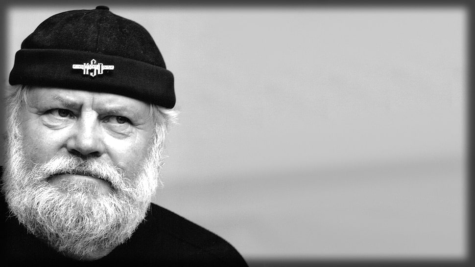 man in black beanie portrait HD wallpaper