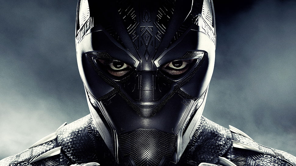 black cyborg suit, Black Panther, 2018, Marvel Comics HD wallpaper