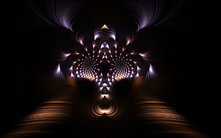 purple and brown abstract decor