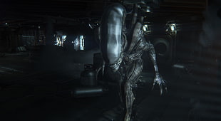Alien illustration, Alien: Isolation, video games, creature, Xenomorph HD wallpaper