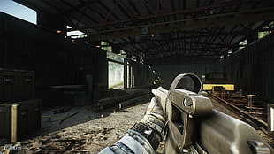 first person shooter game screengrab, Escape from Tarkov, video games, War Game, Tactical Game