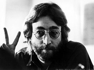 John Lennon, John Lennon, musician, legend, monochrome