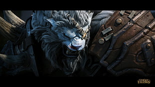 League of Legends blue lion character poster