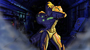 soldier animated character, Samus Aran, Metroid, video game characters HD wallpaper