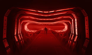 red neon lights, Star Wars, Kylo Ren HD wallpaper