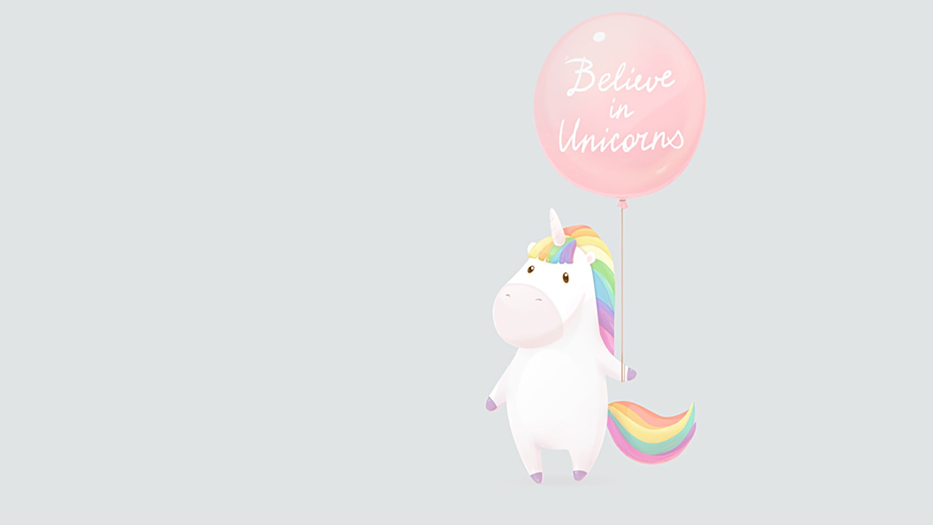 Unicorn Digital Artwork Unicorns Magic Minimalism Rainbows Hd