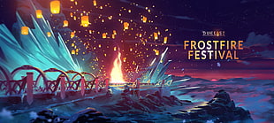 Frostfire Festival illustration, video games, Duelyst, artwork, digital art