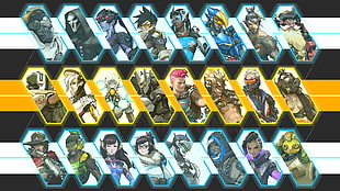 game characters, video games, Overwatch, Winston (Overwatch), Reaper (Overwatch) HD wallpaper