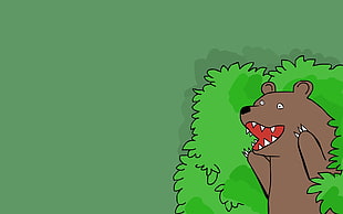 brown bear illustration, humor, bears, cartoon