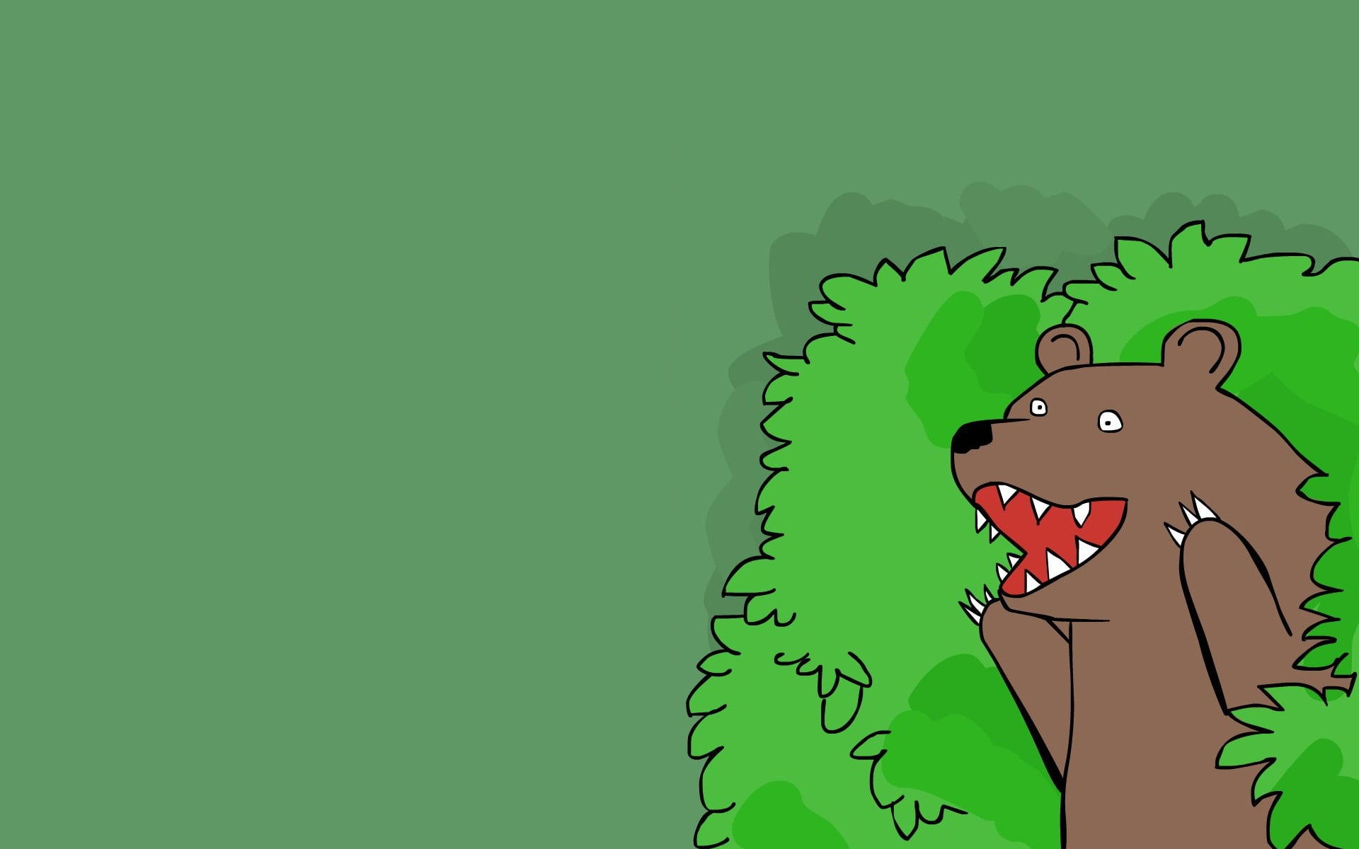 brown bear illustration, humor, bears, cartoon
