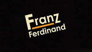 black and white Supreme crew-neck shirt, Franz Ferdinand, typography HD wallpaper