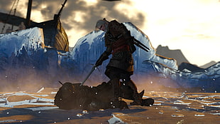 Witcher game application screenshot, The Witcher 3: Wild Hunt, Geralt of Rivia, video games HD wallpaper