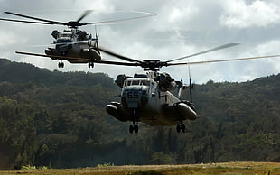 gray attack helicopter, helicopters, MH-53 Pave Low