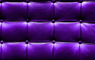 purple tufted textile
