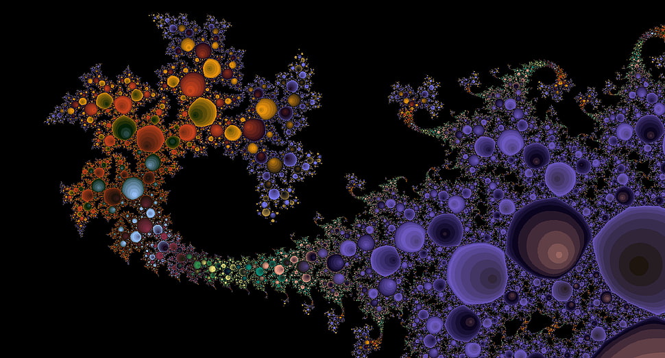 fractal, colorful, abstract, digital art HD wallpaper