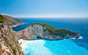 body of water, landscape, beach, Greece HD wallpaper