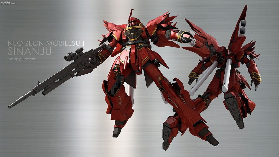 Neo Zeon Mobilesuit Sinanju, Gundam, mech, Sinanju HD wallpaper