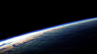 orbit photo, space, Earth, atmosphere HD wallpaper