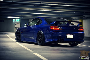 blue coupe,  Nissan, Nissan Silvia Spec-R, Nissan S15, Nissan Silvia S15