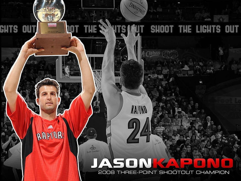 Jason Kapono 2008 three-point shootout champion digital wallpaper HD wallpaper