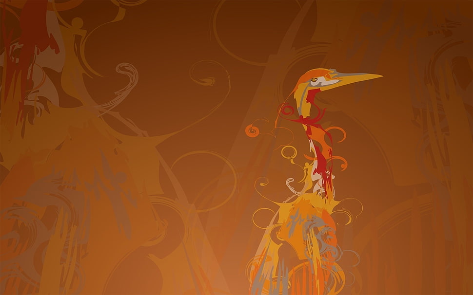 bird abstract artwork digital wallpaper HD wallpaper