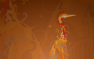 bird abstract artwork digital wallpaper