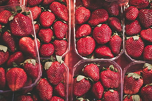 bunch of strawberries, Strawberry, Berry, Ripe