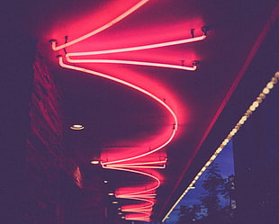 red LED light, Light, Ceiling, Lighting