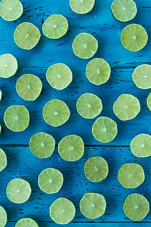 slices of lemons, Lime, Citrus, Cut HD wallpaper