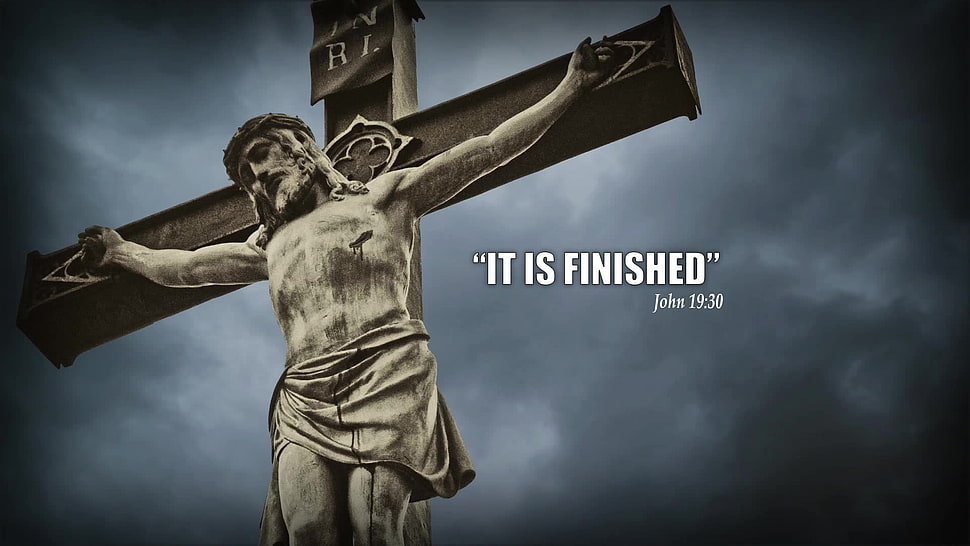 Crucifixion with text overlay, Jesus Christ, God, Holy Bible, cross HD  wallpaper | Wallpaper Flare