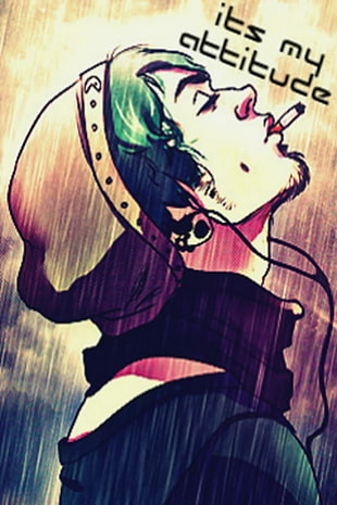 male anime illustration HD wallpaper