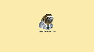 sloth illustration, sloths, minimalism, simple background, artwork HD wallpaper