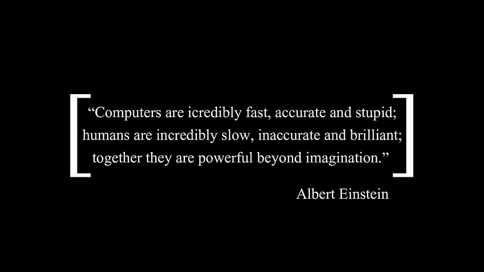 Albert Einstein quote, Albert Einstein, typo HD wallpaper