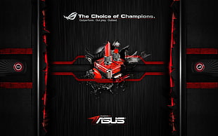 Asus motherboard box, Republic of Gamers, ASUS, technology, computer HD wallpaper