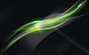 green and black wall-paper