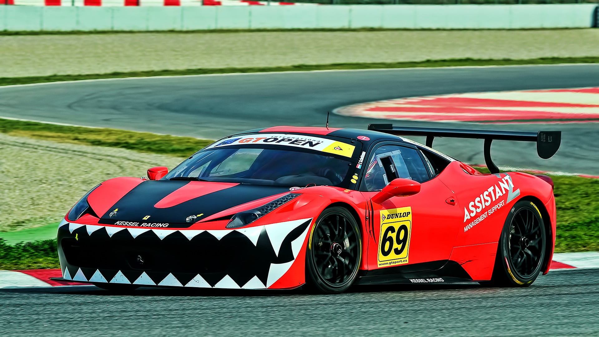 red and black coupe, Ferrari 458 Italia GT3, racing, car, race cars HD wall...