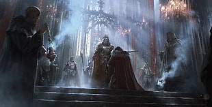 king and knight fantasy game wallpaper, fantasy art, artwork