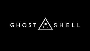 Ghost in the Shell logo, Ghost in the Shell, minimalism, typography HD wallpaper