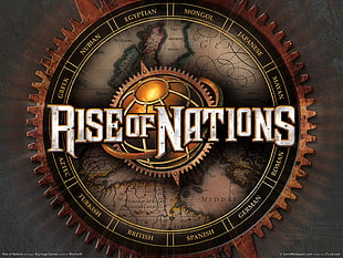 Rise of Nations logo HD wallpaper