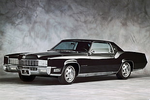 black Cadillac coupe, vehicle, Cadillac, car, old car HD wallpaper