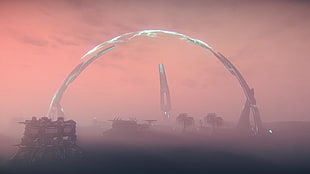 gray and black dome digital wallpaper, Planetside 2, science fiction