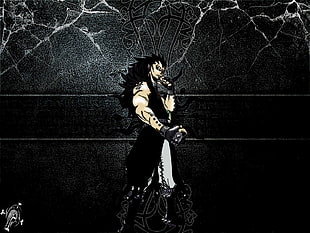 long-haired male anime character illustration, Gajeel Redfox, Gajeel, Fairy Tail, anime