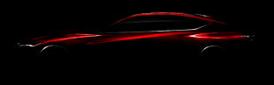 red coupe, Acura Precision, car, vehicle, concept art