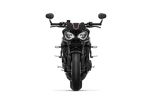 black sports bike, Triumph Speed Triple RS, Matt Jet Black, 2018 HD wallpaper