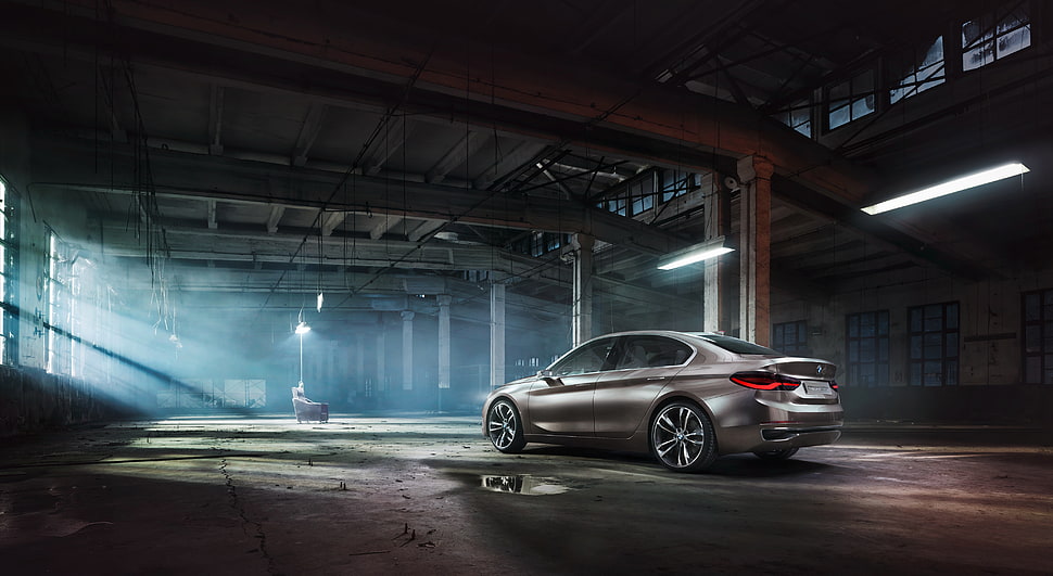 brown sedan HD wallpaper