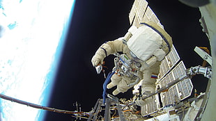 astronaut, Roscosmos State Corporation, NASA, International Space Station, Roscosmos HD wallpaper